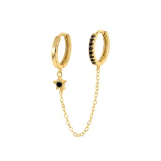 1-27 Pendientes Plata de Ley 925 bañado en Oro