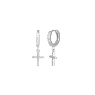 1-13 Pendientes Plata de Ley 925 Rodiada