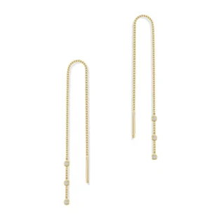 1-28 Pendientes Plata de Ley 925 bañado en Oro