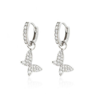 1-39 Pendientes Plata de Ley 925 Rodiada