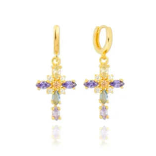 1-8 Pendientes Plata de Ley 925 bañado en Oro