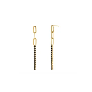 2-11 Pendientes Plata de Ley 925 bañado en Oro