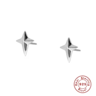 3-41 Pendientes Plata de Ley 925 Rodiada