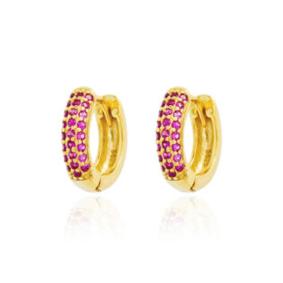 1-18 Pendientes plata de ley 925 Bañados en oro