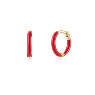 1-34R Pendientes plata de ley 925 bañados en oro