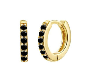 2-25 Pendientes plata de ley 925 Bañados en oro