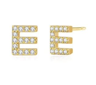 3-29 Pendientes Plata de Ley 925 bañado en Oro