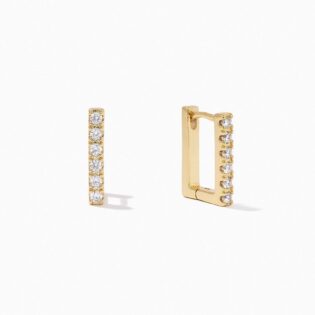 2-37 Pendientes plata de ley 925 Bañados en oro