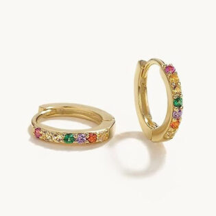 2-52 Pendientes plata de ley 925 Bañados en oro