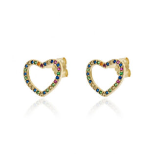 3-23 Pendientes Plata de Ley 925 bañado en Oro