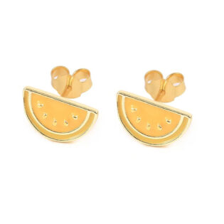 3-27 Pendientes Plata de Ley 925 bañado en Oro