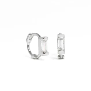 3-36 Pendientes Plata de Ley 925 Rodiada