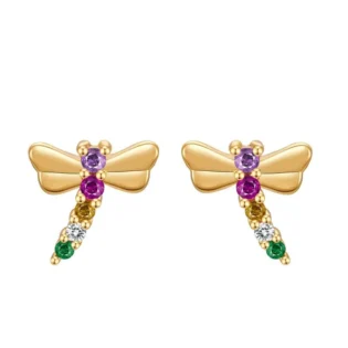 3-4 Pendientes Plata de Ley 925 bañado en Oro