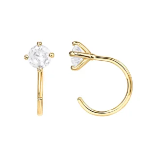 3-48 Pendientes Plata de Ley 925 bañado en Oro