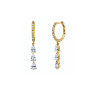 1-42 Pendientes Plata de Ley 925 bañado en Oro