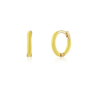 1-34AM Pendientes plata de ley 925 bañados en oro