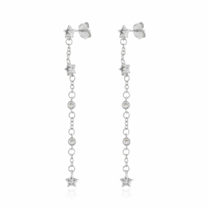 1-37 Pendientes plata de ley 925 Rodiada