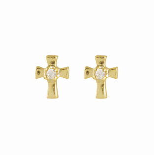 3-46 Pendientes Plata de Ley 925 bañado en Oro