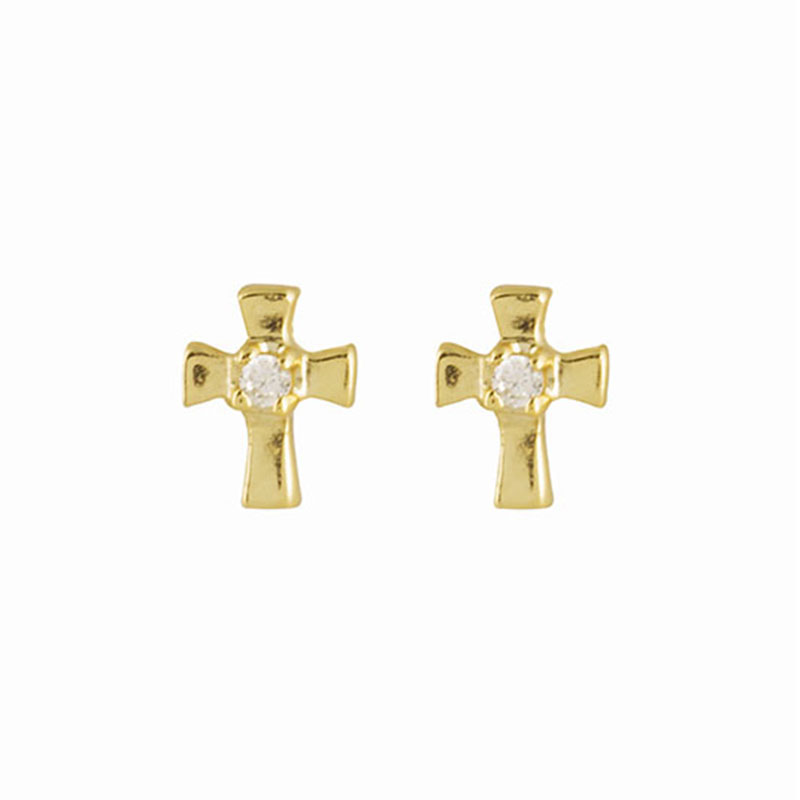 3-46 Pendientes Plata de Ley 925 bañado en Oro